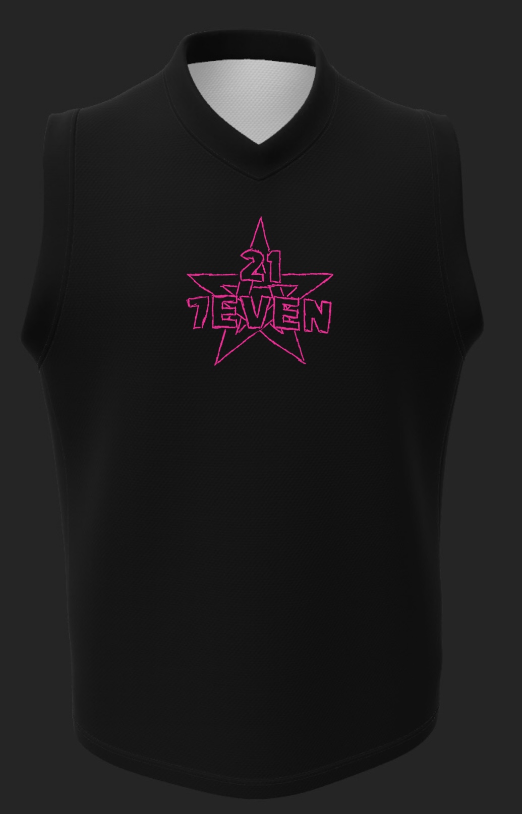 21SEVEN pink logo jersey front