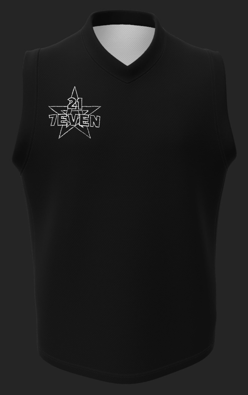 21SEVEN white outline logo jersey front